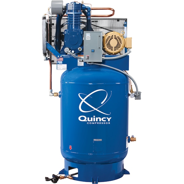 Quincy Compressor Lubrictd-w/MgStrt, Aftrclr, AutoDrn, 2103D12VCB23M 4103D12VCB23M - main